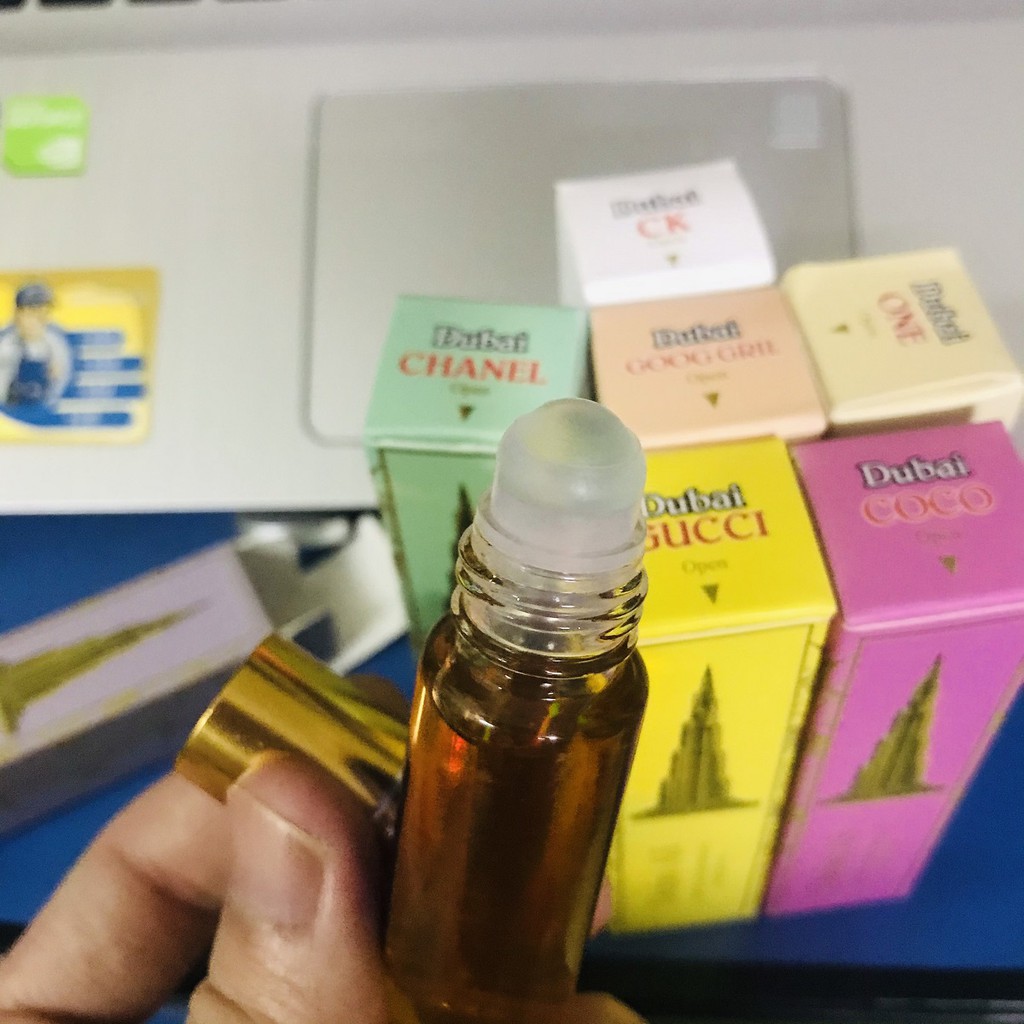 Tinh dầu nước hoa Dubai Ali, dạng lăn mini 12ml, 8 mùi nước hoa nam nữ