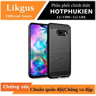 Ốp lưng silicon chống sốc cho LG V50s / LG G8x hiệu Likgus (bảo vệ toàn diện, siêu mềm mịn) - Hàng chính hãng