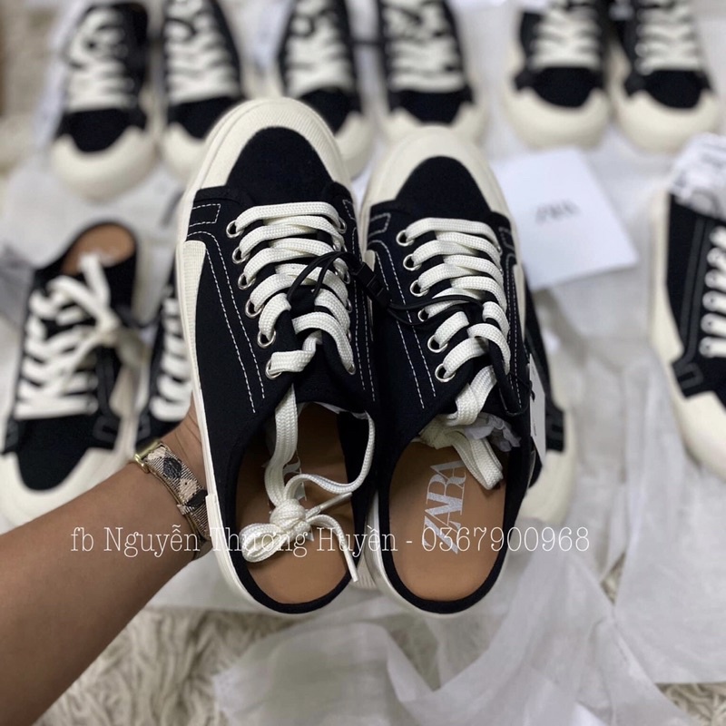Giày sục thể thao vải canvas ZR xuất Full box MS-6858