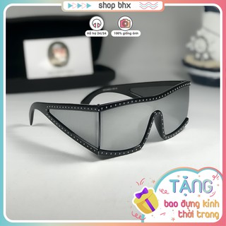 Kính Mát Thời Trang Moschino Đinh Tán Gọng Lớn Chống Tia UV400