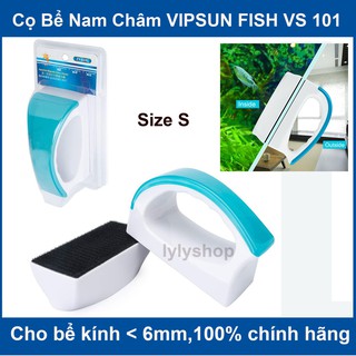 Lau kính nam châm Vipsun VS 101 - Chùi hít kiếng nam châm - Dụng cụ vệ sinh hồ cá bể cá