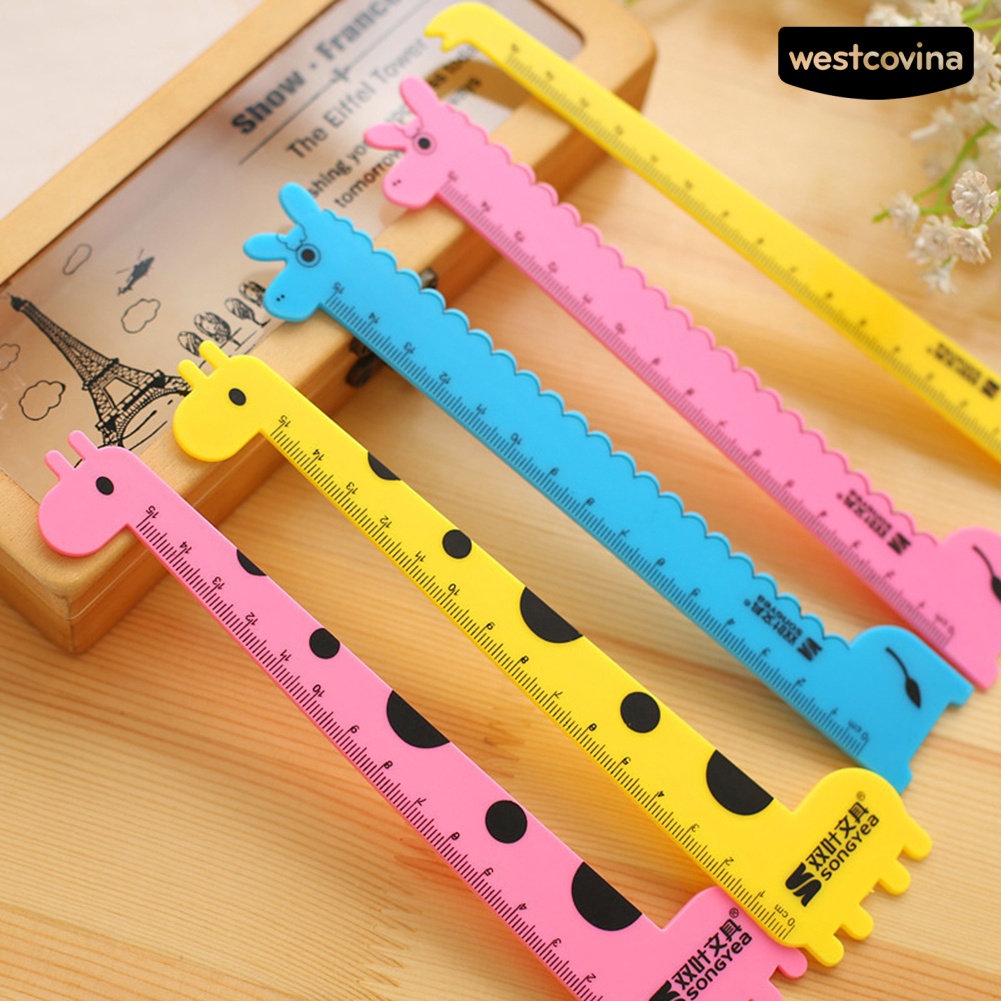 Mới Thước Đo Hình Hươu Cao Cổ Xinh Xắn Dành Cho Học Sinh