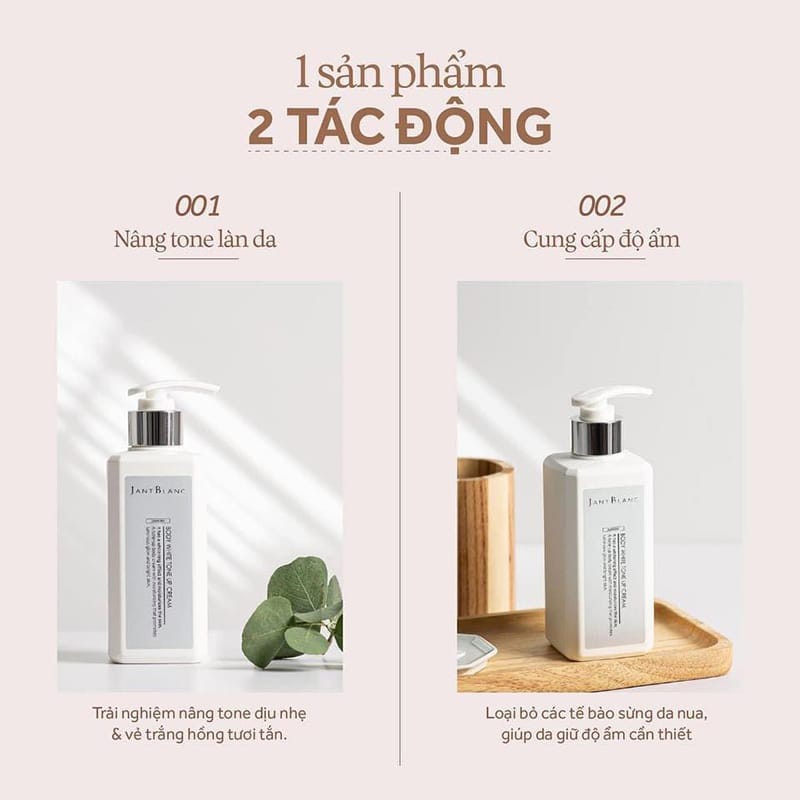 Kem Dưỡng Thể Trắng Da Toàn Thân Kim Cương JANTBLANC Body White Tone Up Cream 300ml - Hàn Quốc BONGSHOPAUTHENTIC | BigBuy360 - bigbuy360.vn