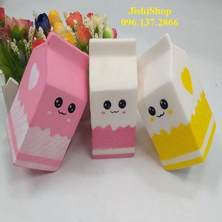 SQUISHY HỘP SỮA DỄ THƯƠNG - ĐỦ CÁC MÀU đậu nành