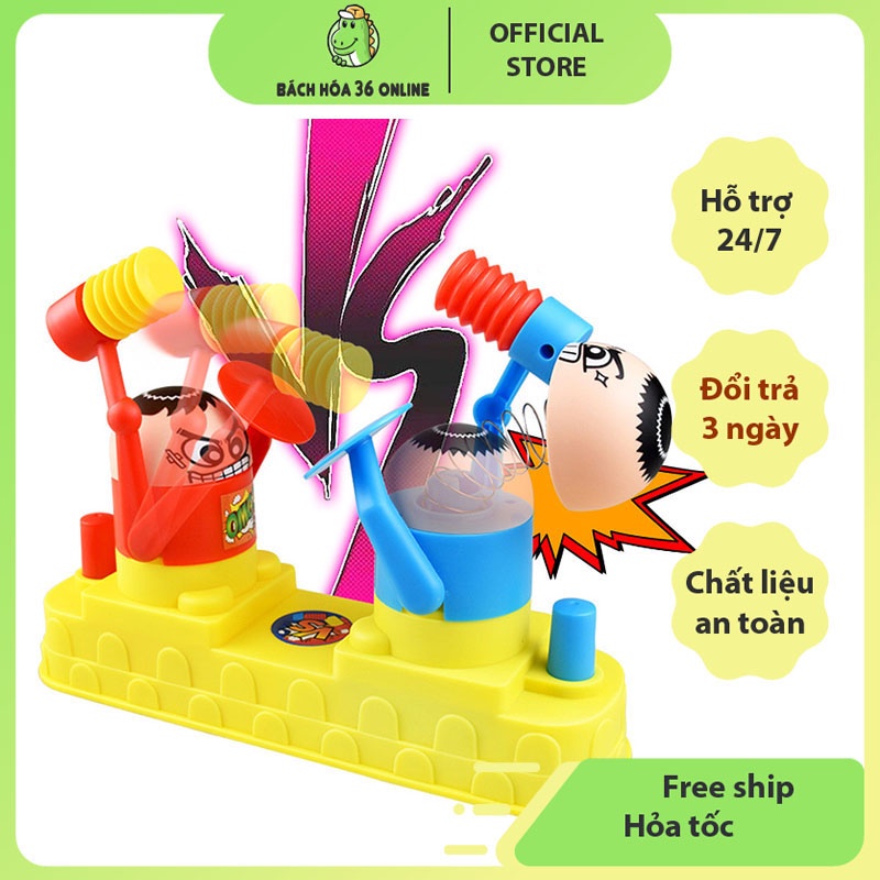Đồ chơi trẻ em võ sĩ đập búa đối kháng, Trò chơi đại chiến gia đình vui nhộn cho bé (Cỡ lớn)