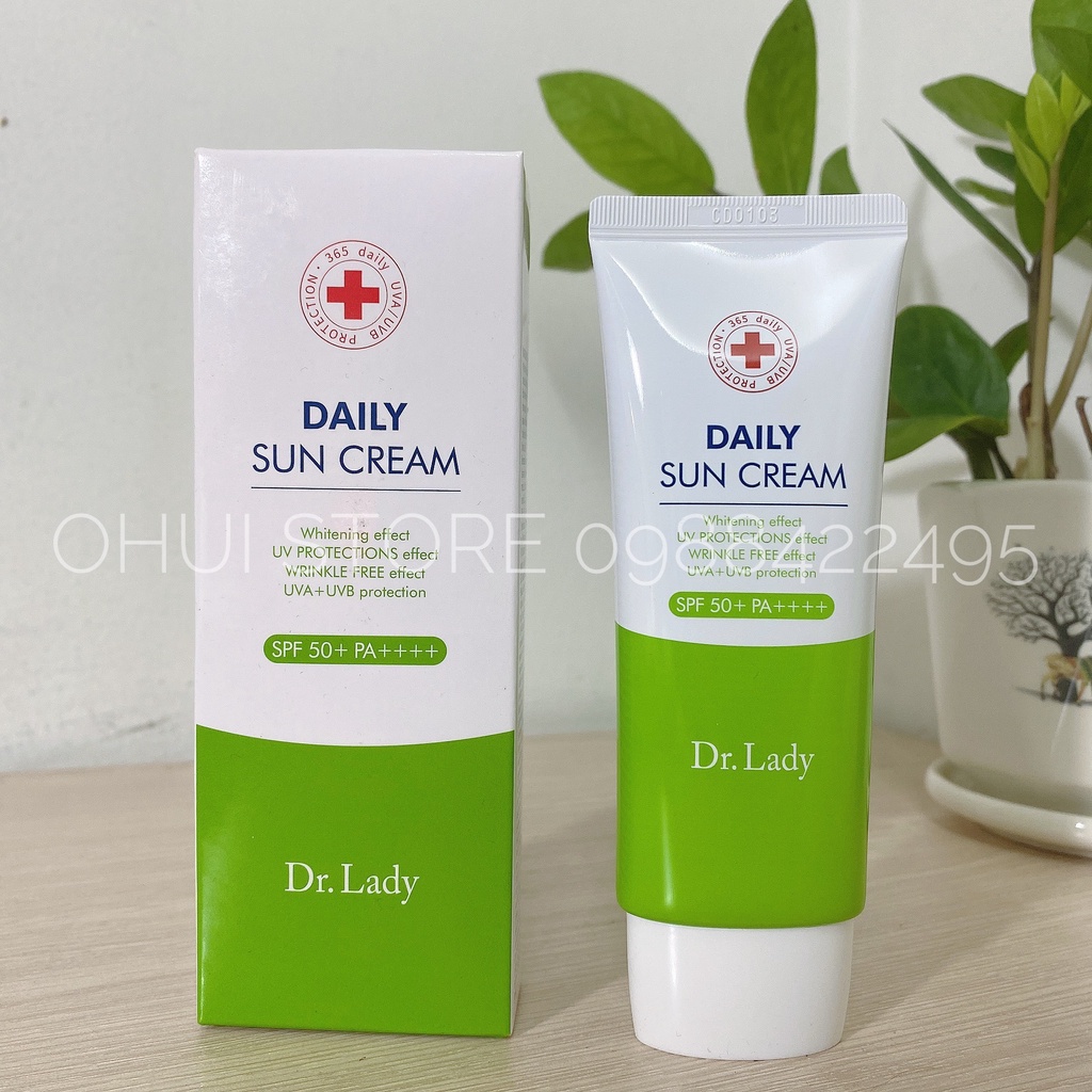 Kem chống nắng dưỡng trắng Daily Sun Cream SPF50+/PA++++ 60ml - Hàng chính hãng LG Hàn Quốc