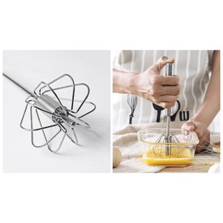 Cây đánh trứng inox trục tự xoay (M0103)