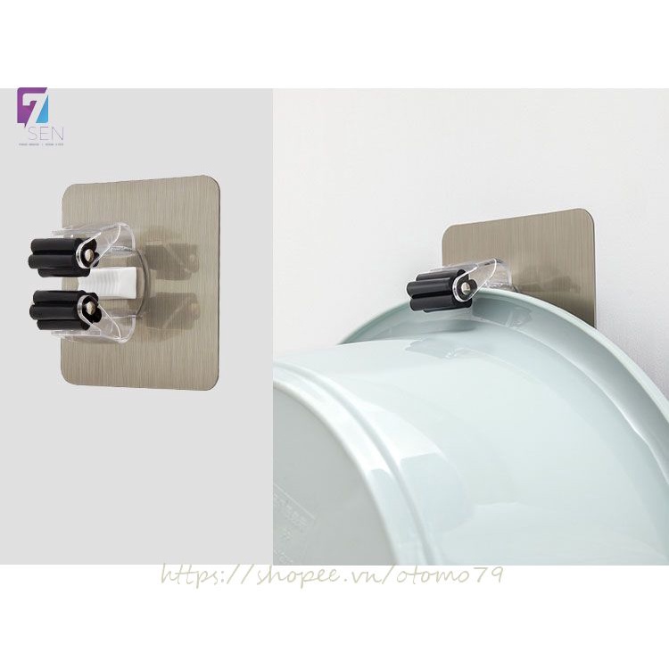 Móc Dán Treo Chổi Lau Nhà Loại Miếng Dán Cao Cấp Siêu Chắc