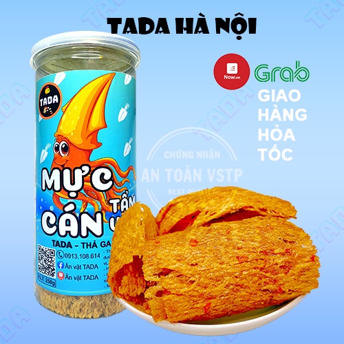Khô Mực Cán Tẩm Gia Vị Cay Nguyên Con 200g TADA, Mực Cay Vừa Ngon Vừa Rẻ, An Toàn Vệ Sinh Hà Nội