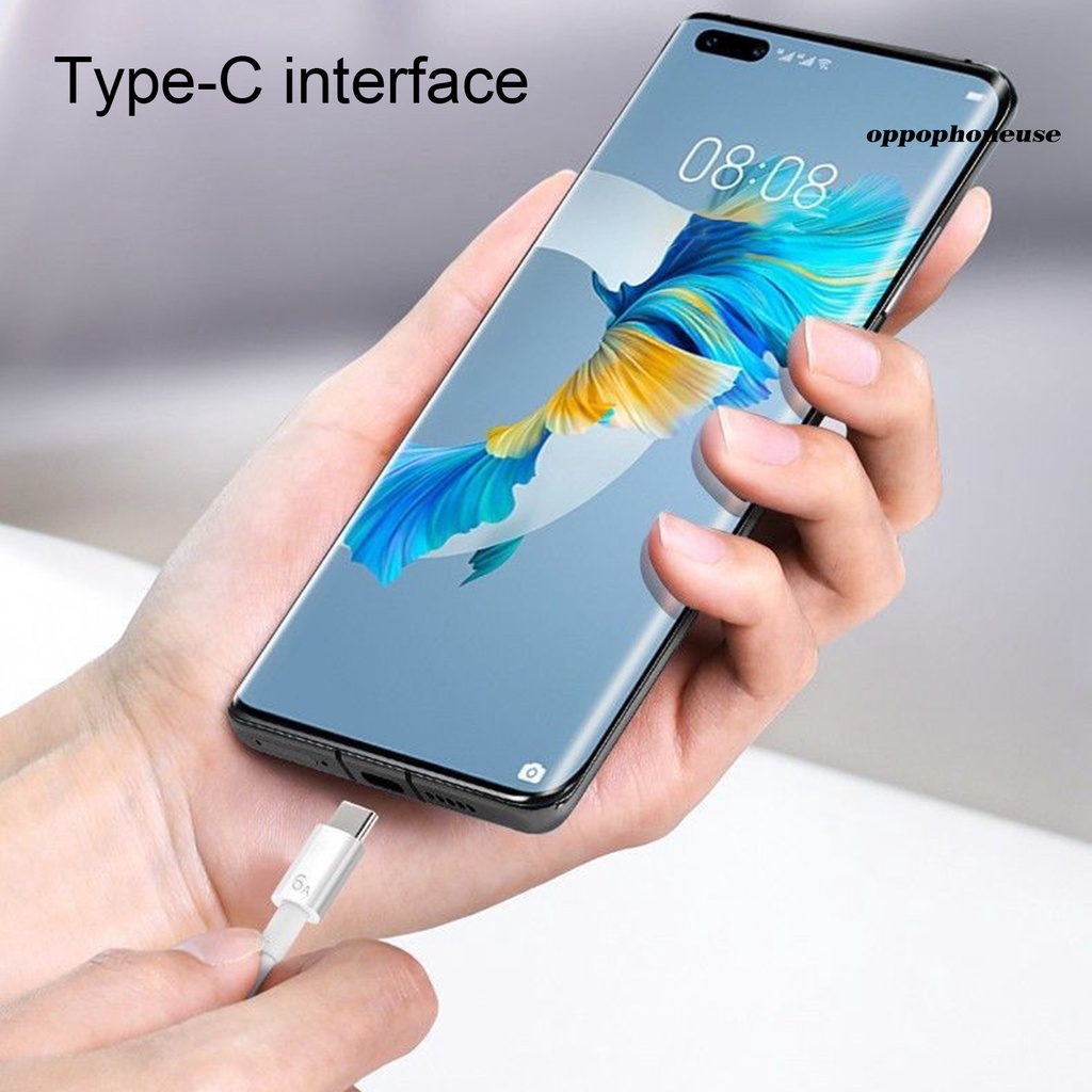 Dây cáp sạc dữ liệu loại C 2 trong 1 6A 66W nhanh cho Xiaomi