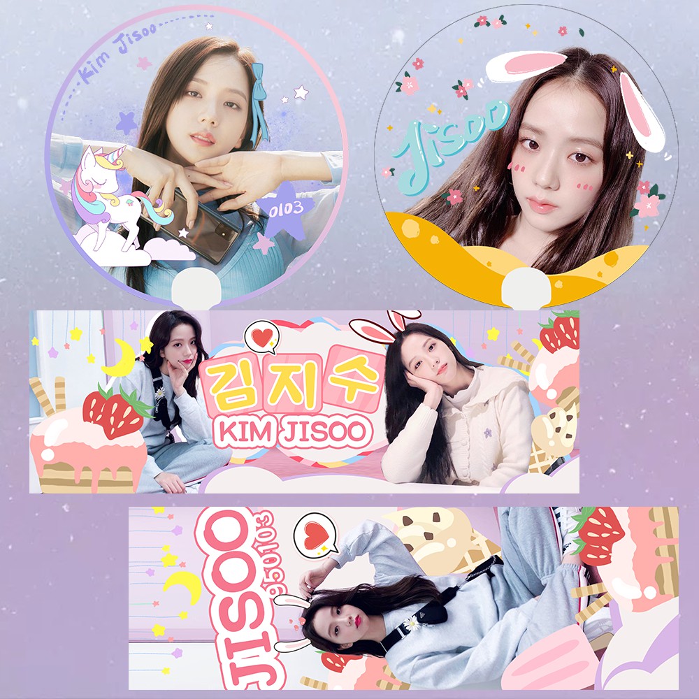[ORDER] SET QUẠT TRONG + BANNER JISOO BLACKPINK