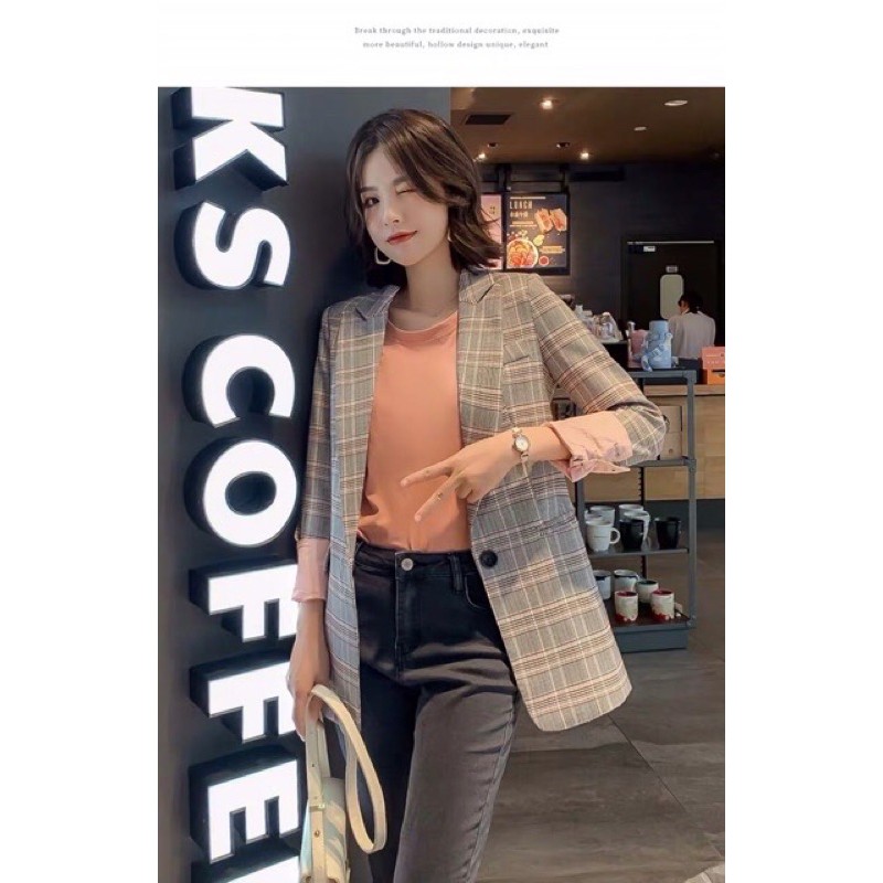 (Hàng có sẵn) Áo Blazer kiểu dáng nhẹ nhàng (có ảnh chụp thật ) | BigBuy360 - bigbuy360.vn