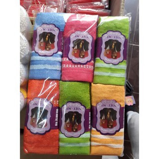 Combo lố 12 khăn mặt sợi tre Việt Mỹ [Rẻ Vô Địch]