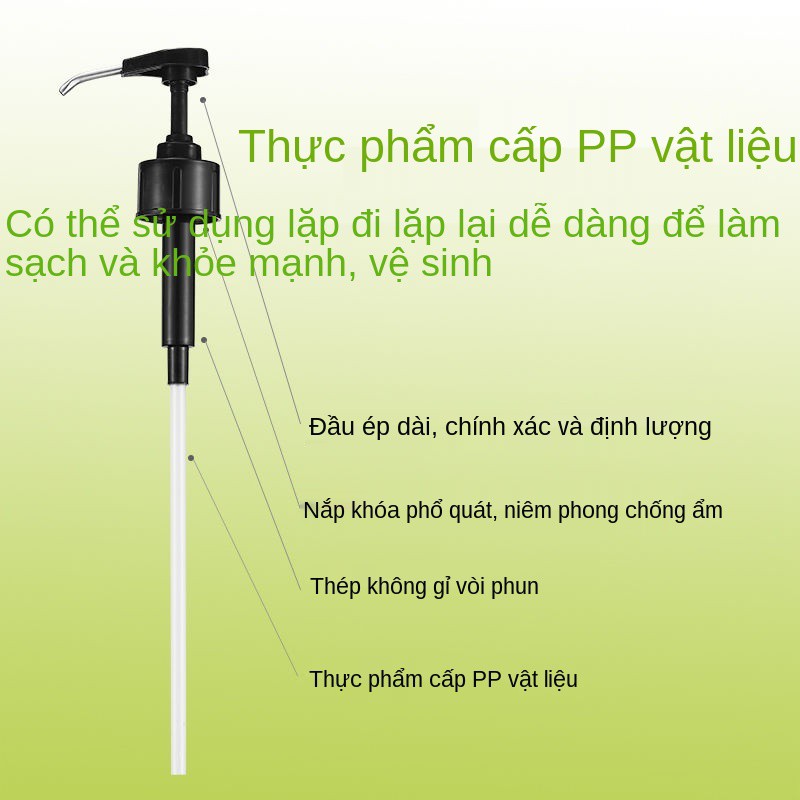 Vòi ép chai dầu hào tiêu thụ Máy nước sốt cà chua định lượng gia đình Haiti đầu bơm tạo tác