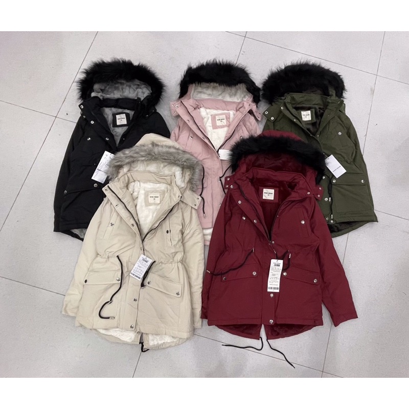 Áo khoác parka nữ Basic house lót lông chống nước chắn gió siêu cấp Full màu m556511