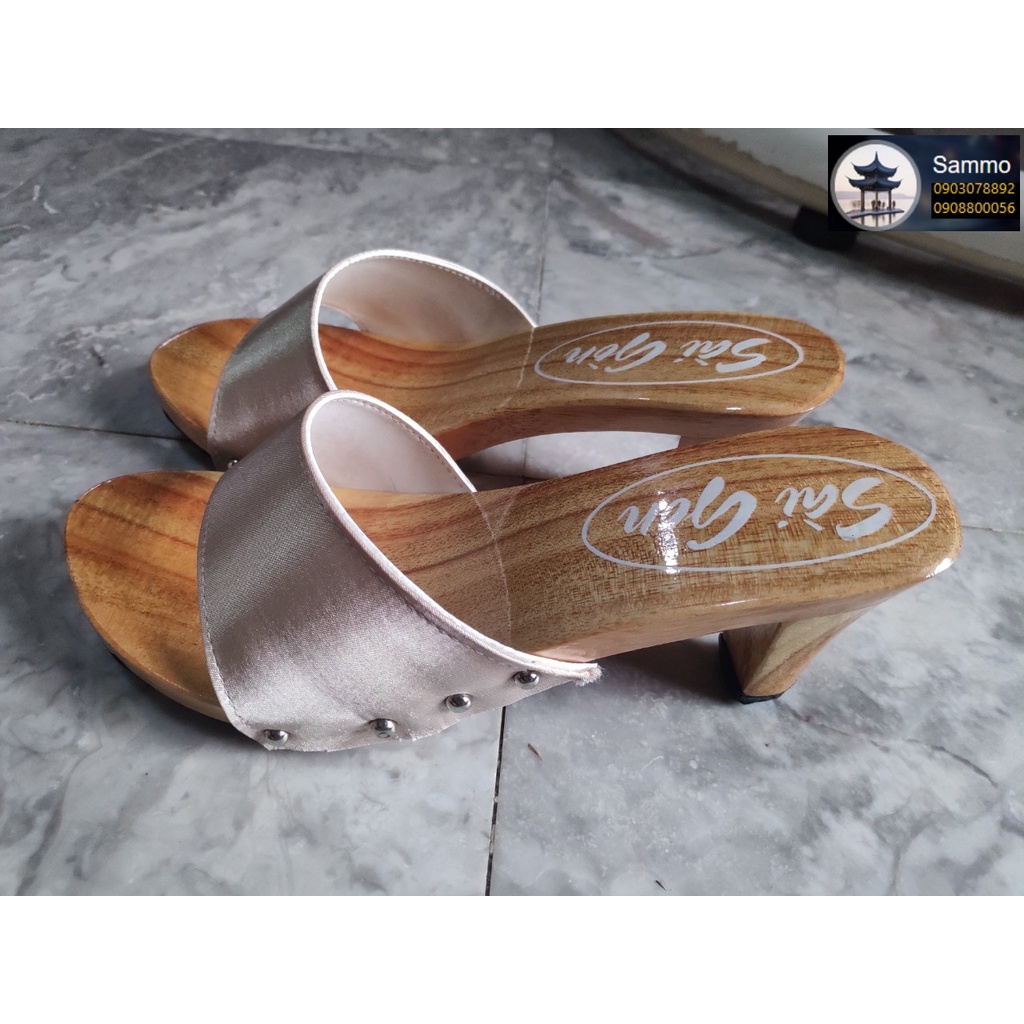 Guốc Gỗ Guốc Mộc Cao 7 Phân