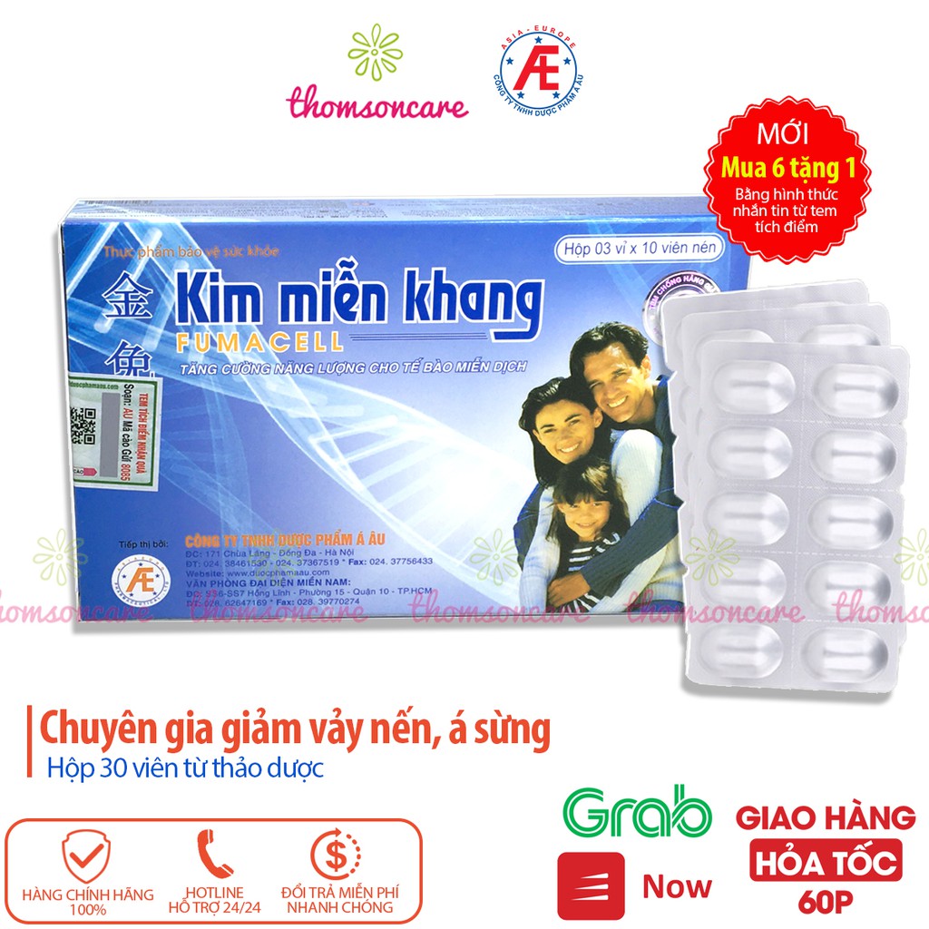 Kim miễn Khang - hỗ trợ giảm vảy nến - Mua 10 tặng 1 bằng tem tích điểm chính hãng