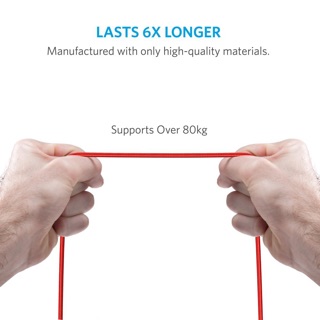 Cáp Lightning bện Nylon ANKER Powerline+ (Có kèm bao da), dài 1.8m - A8122