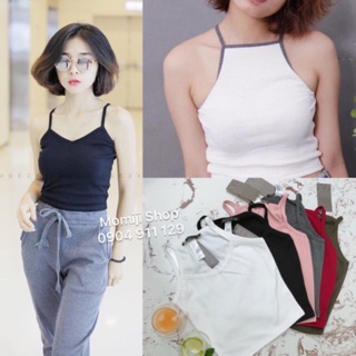 Áo croptop yếm 🍒 2 dây siêu xinh