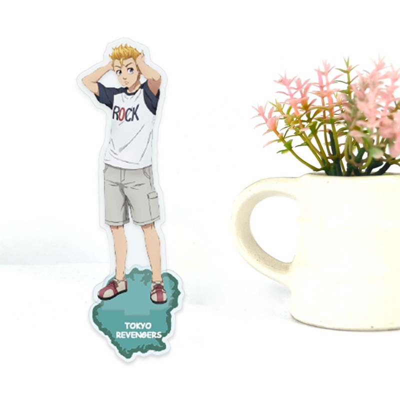 Tmdbyx Mô hình nhân vật Anime Tokyo Revengers có giá đỡ bằng acrylic để bàn trang trí
