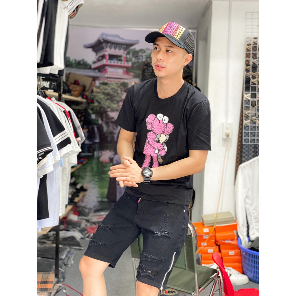 [ FREE SHIP ] [Hàng Hot Trend] Áo thun nam, Áo phông nam hàng hiệu cao cấp Gấu Moschino cổ tròn 100% cotton mềm mịn, chấ | BigBuy360 - bigbuy360.vn