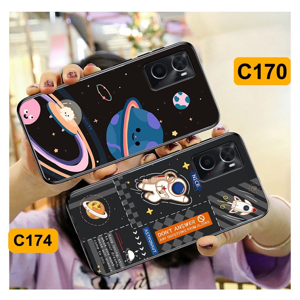 Ốp Oppo A36 - A76 in hình astronaut, phi hành gia vũ trụ hottrend, độc đáo, cá tính.