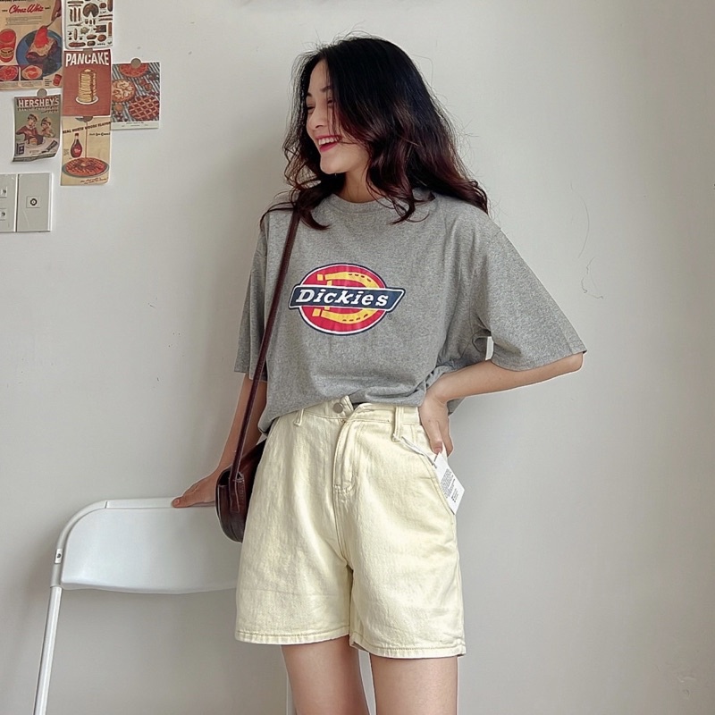 Quần shorts jean ngố 9232 chất đẹp form xinh ( Ảnh thật )