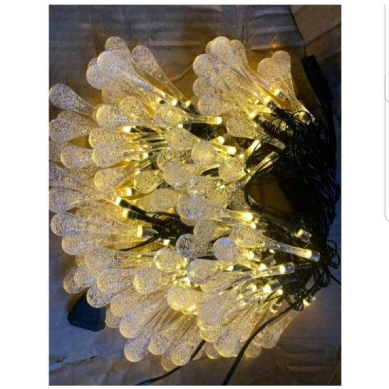 Dây đèn led trang trí 10 mét Hình pha lê Giọt nước