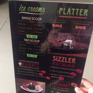 Menu mica A4, khung thực đơn A4