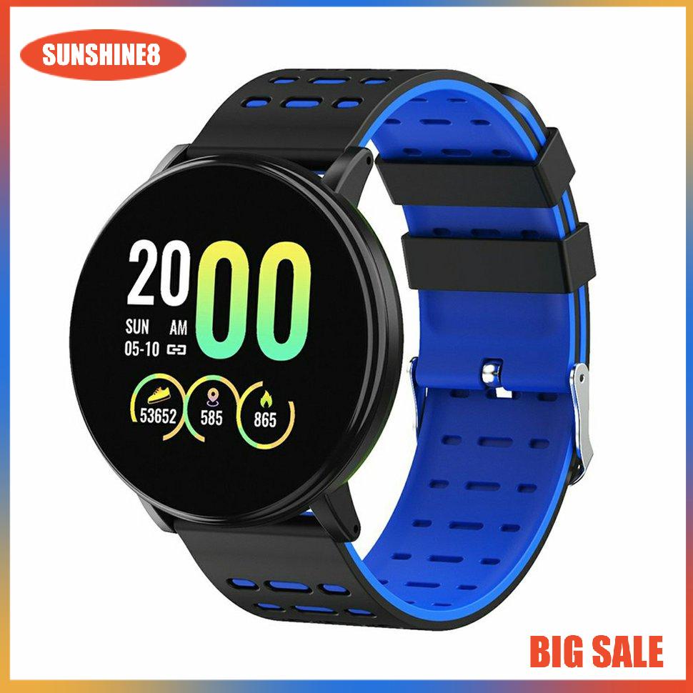 【SUN】Đồng hồ thông minh 119plus Smart Bracelet Theo dõi nhịp tim không dây Chống nước