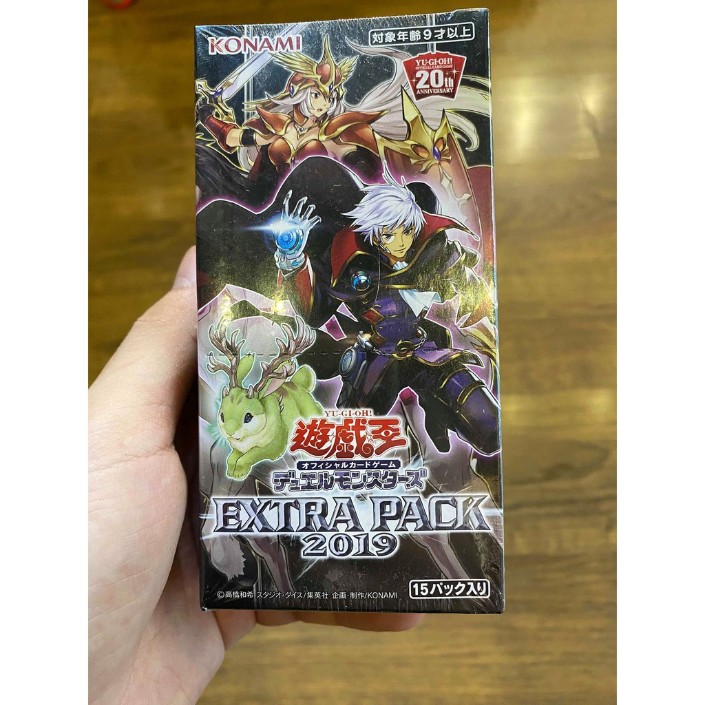 Yugioh Hộp thẻ bài Extra Pack 2019 OCG - 15 gói bài EP19