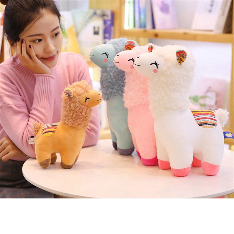 đồ chơi nhồi bông Hình Lạc Đà Alpaca 25cm