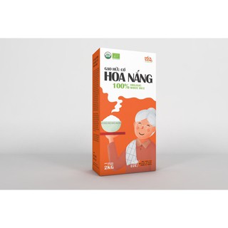 Gạo Hữu Cơ Hoa Nắng - Gạo Lứt 2Kg