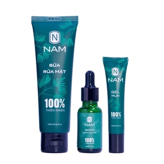 Combo sạch mụn thâm dưỡng da sáng mịn nam