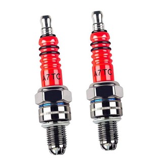Set 2 bugi đánh lửa A7TC cho xe máy 50cc 110cc 125cc 150cc