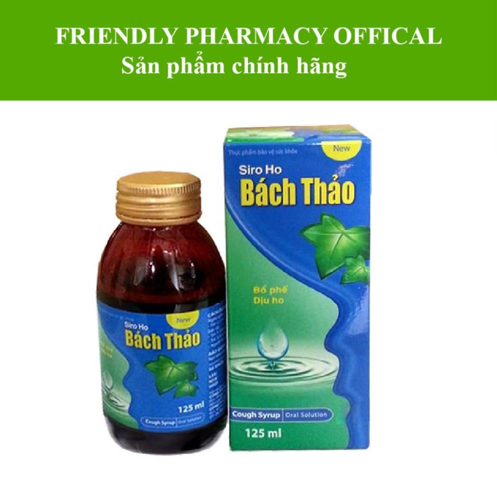 {Chính hãng} Siro ho Bách Thảo - Hỗ trợ giảm ho, đau họng, ngứa rát cổ họng (chai 125ml)
