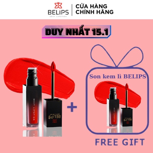 Son Kem Lì Mỏng Nhẹ Mềm Môi Belips Sexy Lipstick 100% thiên nhiên không chì, an toàn cho cả mẹ bầu