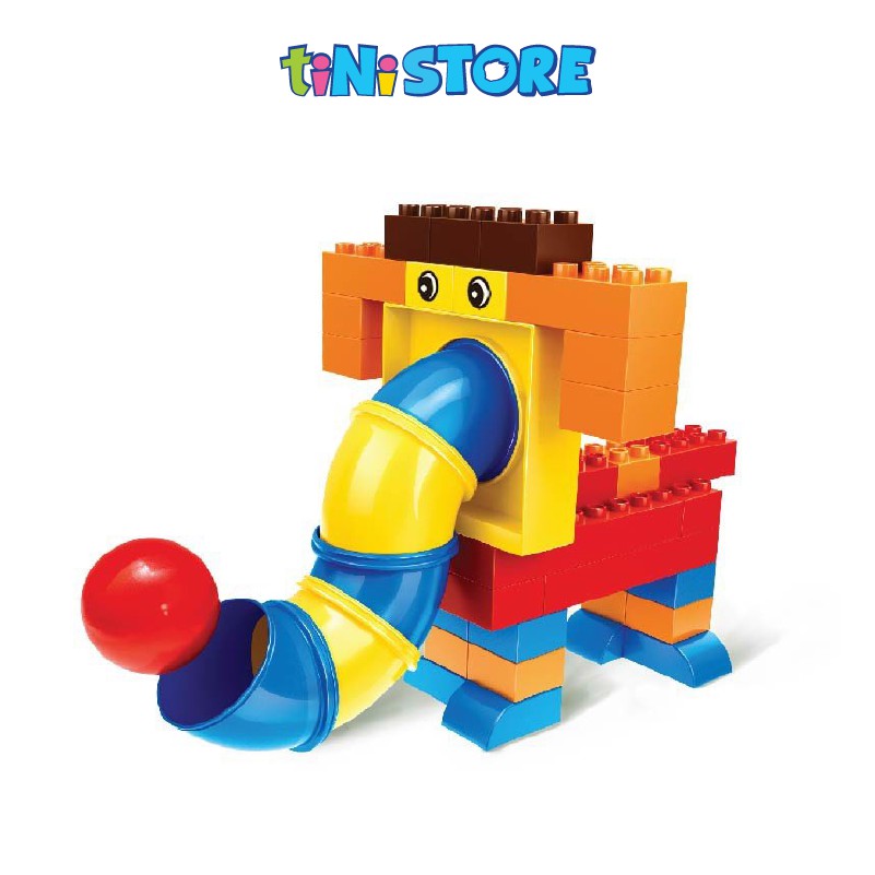 Đồ chơi lắp ráp sáng tạo thông minh lego tiNiToy cho bé mẫu giáo đường hầm hình voi con 40 chi tiết 320