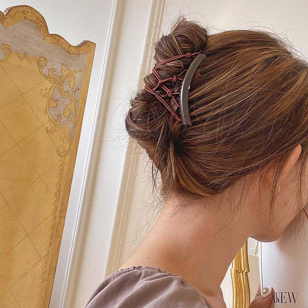 Dây Buộc Tóc Co Giãn Phong Cách Hàn Quốc Ngọt Ngào Cho Nữ