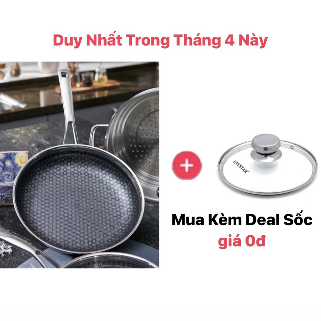 Chảo Chống Dính Hoa Tuyết Bếp Từ Cào Không Xước KimsCook Noon Song Hàn Quốc - 20cm/22cm/24cm/26cm