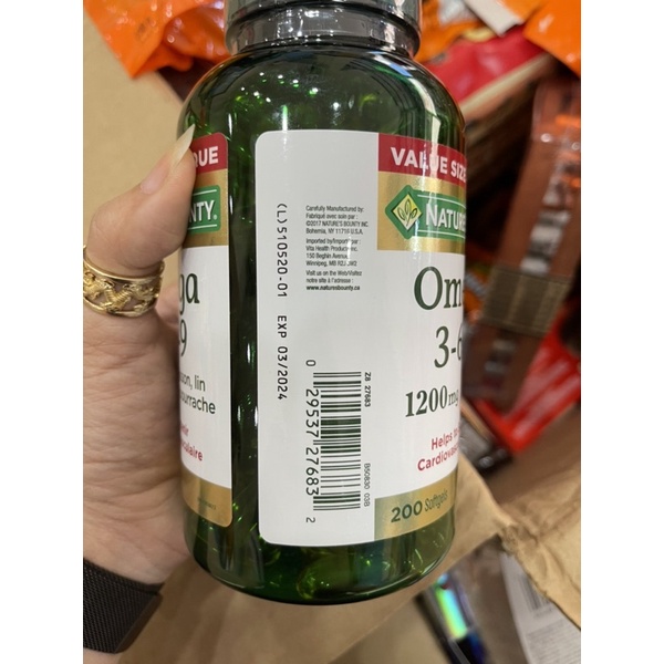 Viên Uống Dầu Cá Nature's Bounty Omega 3-6-9