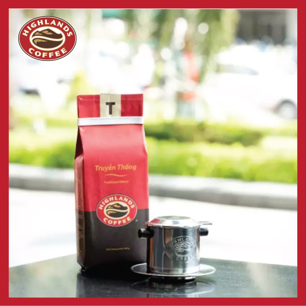 [SenXanh Emart] Combo 3 gói Cà phê Rang xay Truyền thống Highlands Coffee 200g