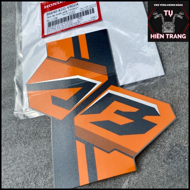 TEM CÁNH AB DÁN CÁNH ZIN AIRBLADE 125 GIỚI HẠN 2021 CHÍNH HÃNG HONDA