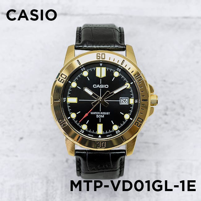Đồng hồ Nam dây da Casio MTP-VD01GL-1EVUDF chính hãng bảo hành 1 năm Pin trọn đời