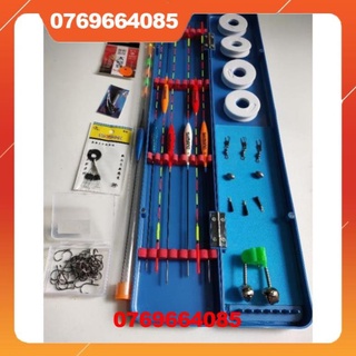 Combo hộp phao câu cá 6 quả kèm 14 món theo kèm phụ kiện câu đài câu đơn đầy đủ -đ𝗢̂̀𝗖𝗔̂𝗨⑦①③