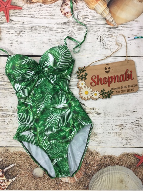 Đồ bơi bikini 1 mảnh lá bự mút dày | BigBuy360 - bigbuy360.vn