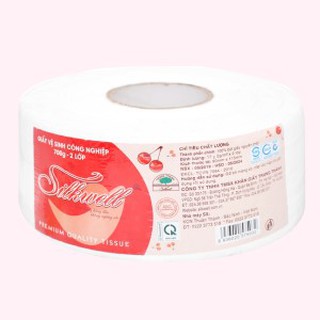 Giấy vệ sinh công nghiệp cuộn lớn SILKWELL 700g hàng chính hãng cao cấp (có xuất hóa đơn VAT cho các KH có nhu cầu)