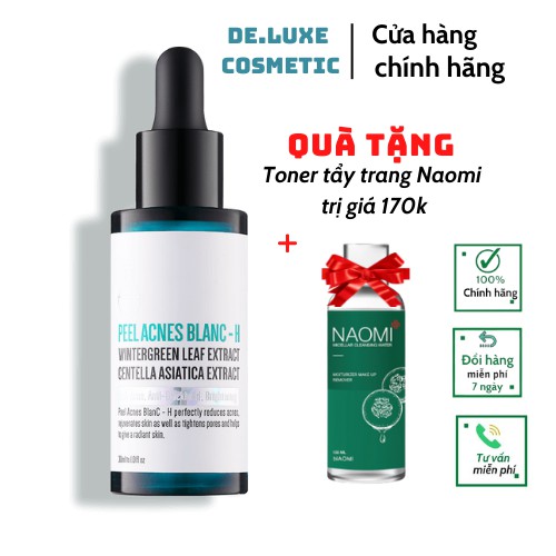 Serum cho da mụn thâm DETOX BLANC - Peel Acnes Blanc mẫu H Serum - Dưỡng Trắng Da 30ml