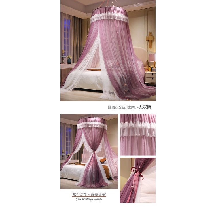 Màn khung tròn công chúa 3 cửa không khoan tường siêu xinh