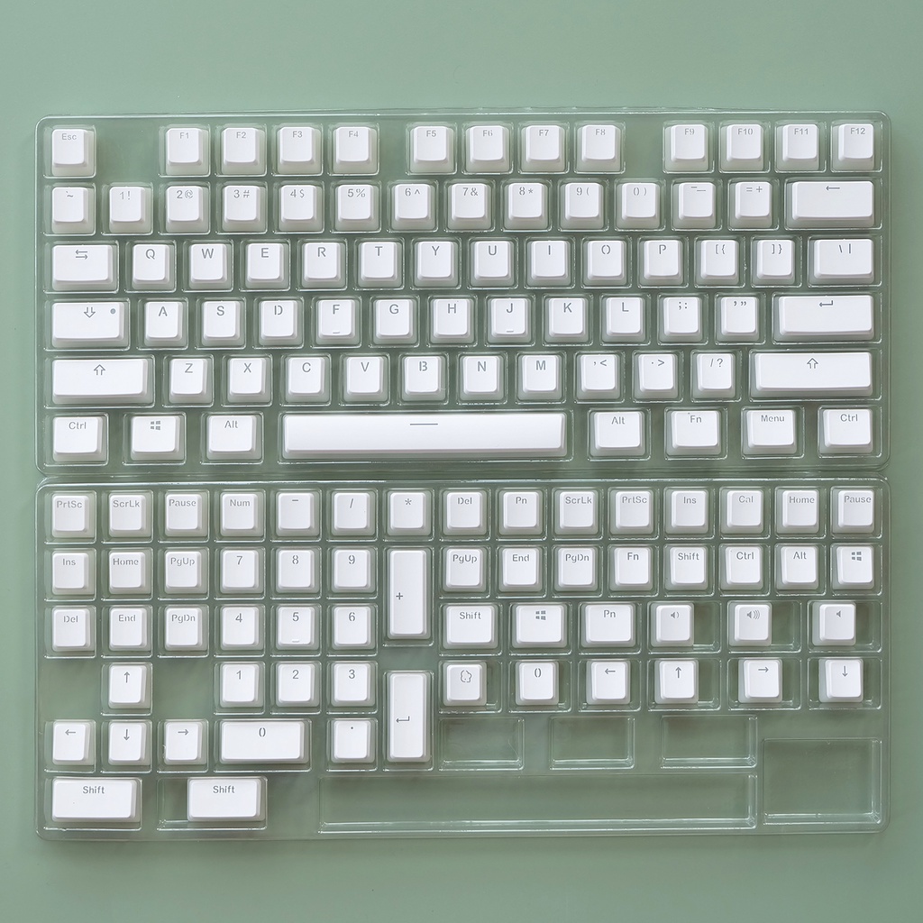 134 phím Full Kit-RGB, PBT Double Leather Pudding Keycaps, Cấu hình OEM, Tương thích với Công tắc Gateron Kailh Cherry MX, cho 61/87/104/108 Phím Bàn phím cơ ANSI